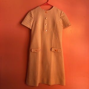 Vintage Mod Dress 1960’s style-Orange